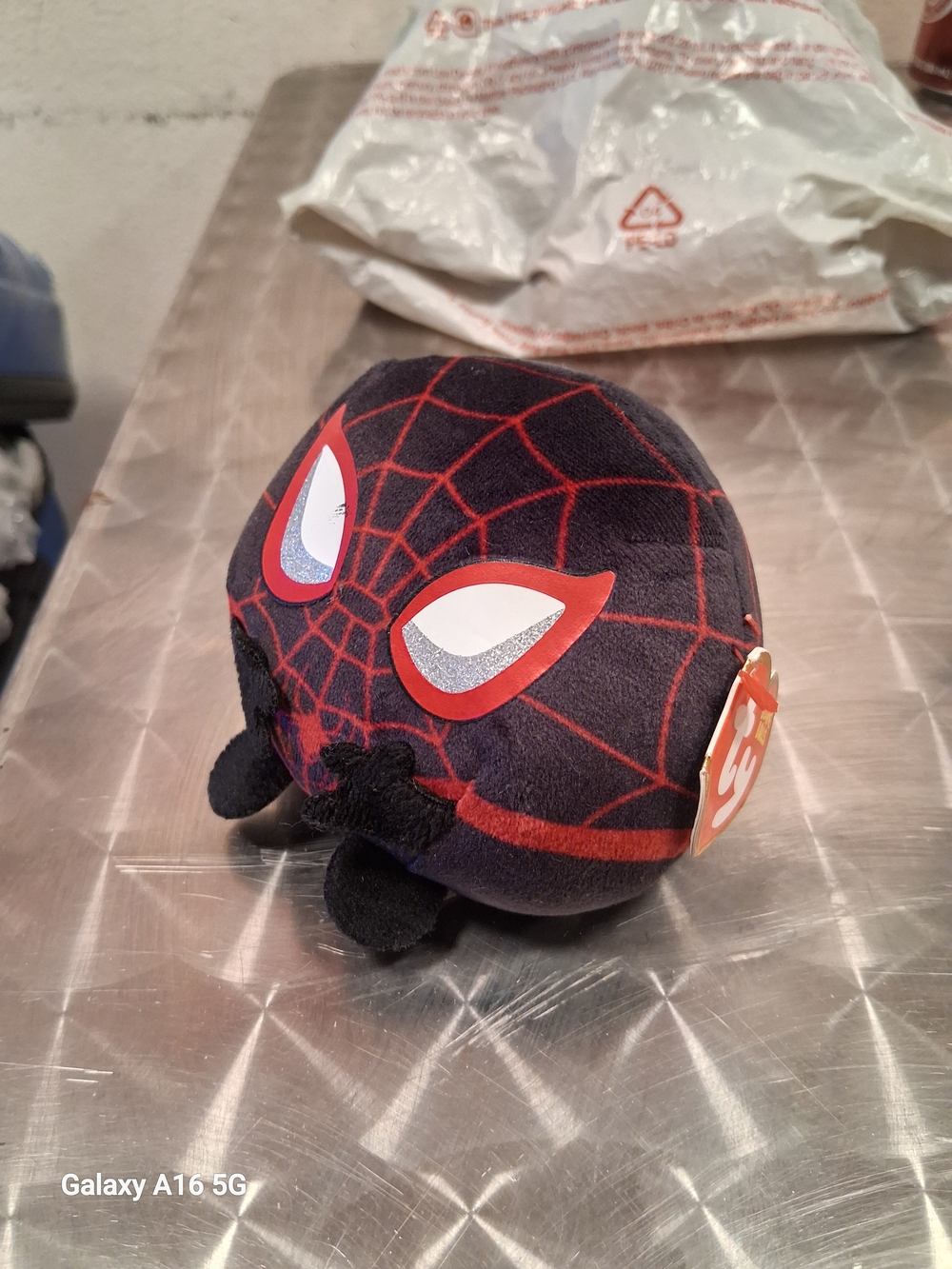 Marvel Spider-Man Miles Morales Plush Toy - Black & Red